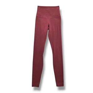 Lululemon Align Pant 28" Womens 2 Red‎ Nulu High Rise W5DITS